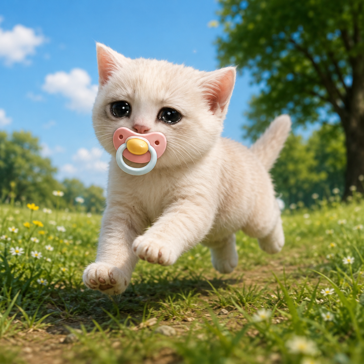 Baby Cash Cat smiling